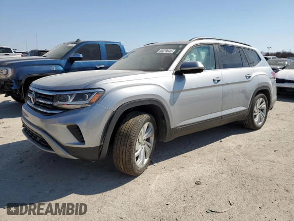 2021 Volkswagen Atlas 3.6L V6 SE w/Technology with VIN 1V2KR2CA3MC503507, listed as a Copart auction lot 48479045 with 121,870 mi miles and Non Repairable. Bid and sale history available at carsss.com. Image 1.