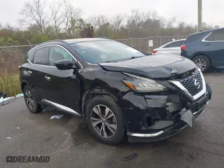 2020 Nissan Murano SV with VIN 5N1AZ2BS7LN152588, listed as a IAAI auction lot 41202824 with 87,976 mi miles. Bid and sale history available at carsss.com. Image 1.