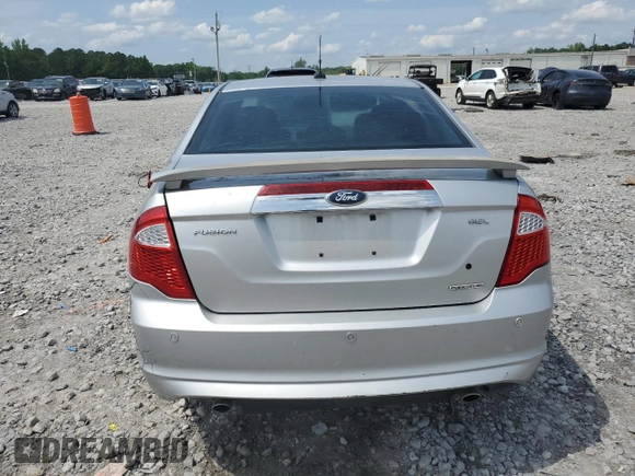 2012 Ford Fusion SEL with VIN 3FAHP0JG9CR202680, listed as a Copart auction lot 57423305 with 199,168 mi miles and Salvage title. Bid and sale history available at DreamBid. Image 6.