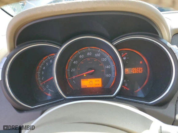 2010 Nissan Murano S with VIN JN8AZ1MUXAW004072, listed as a Copart auction lot 48004365 with 106,234 mi miles and Salvage Title. Bid and sale history available at carsss.com. Image 9.