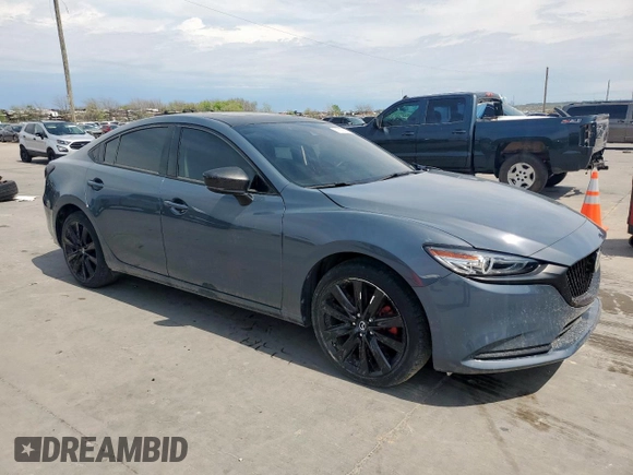 2021 Mazda 6 Carbon Edition with VIN JM1GL1WY7M1602094, listed as a Copart auction lot 50525895 with 15,214 mi miles and Salvage Title. Bid and sale history available at DreamBid. Image 4.