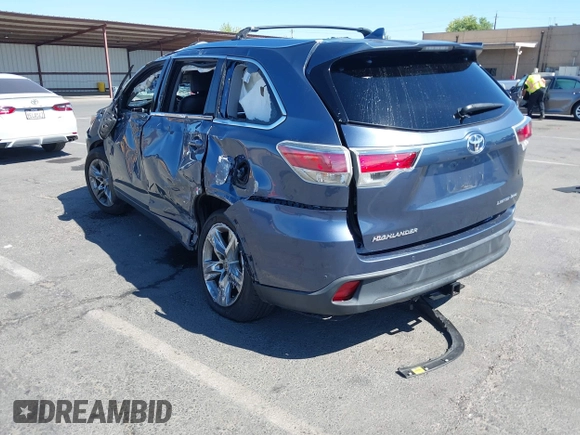 2015 Toyota Highlander Limited с VIN 5TDDKRFH0FS210245, выставлен на аукционе IAAI как лот 42796959 с пробегом 137 181 миль миль и . История ставок и продаж доступна на DreamBid. Изображение 3.