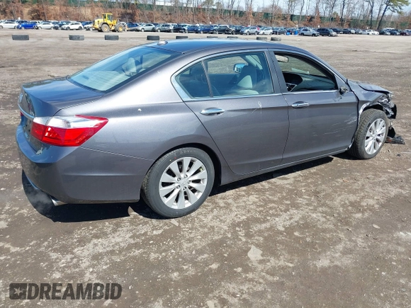 2013 Honda Accord EX-L with VIN 1HGCR2F85DA023495, listed as a IAAI auction lot 41831515 with 67,619 mi miles and . Bid and sale history available at DreamBid. Image 4.