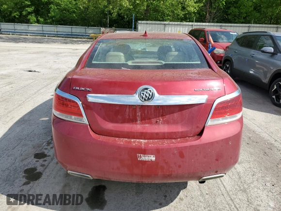 2012 Buick LaCrosse Premium 2 with VIN 1G4GF5E37CF341812, listed as a Copart auction lot 57515515 with 92,836 mi miles and Salvage title. Bid and sale history available at DreamBid. Image 6.