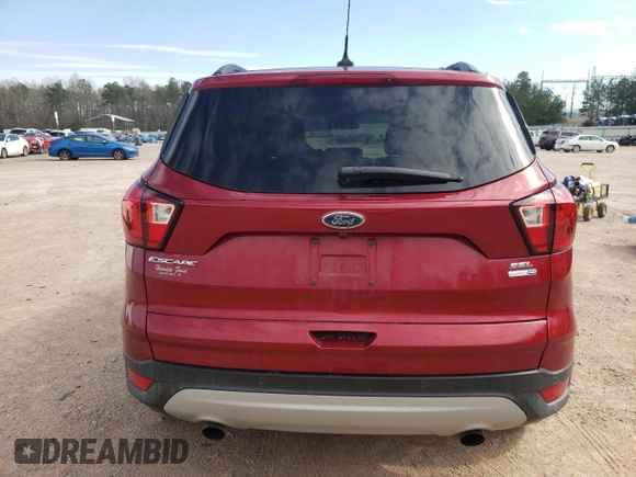 2019 Ford Escape SEL with VIN 1FMCU9HD6KUA68341, listed as a Copart auction lot 50228695 with 132,695 mi miles and Salvage Title. Bid and sale history available at DreamBid. Image 6.