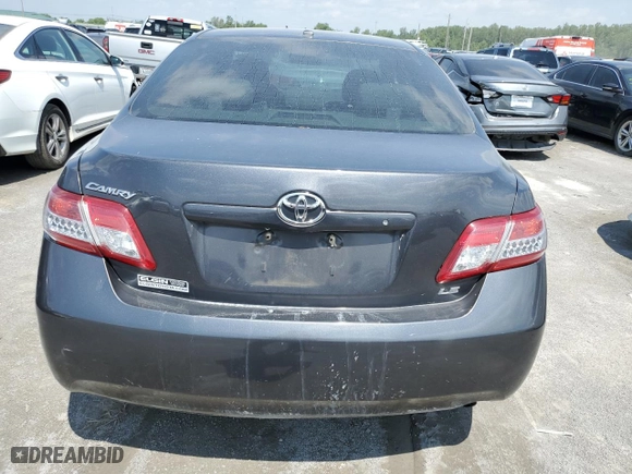 2011 Toyota Camry LE with VIN 4T1BF3EK1BU698516, listed as a Copart auction lot 54946734 with 157,480 mi miles and Salvage Title. Bid and sale history available at carsss.com. Image 6.
