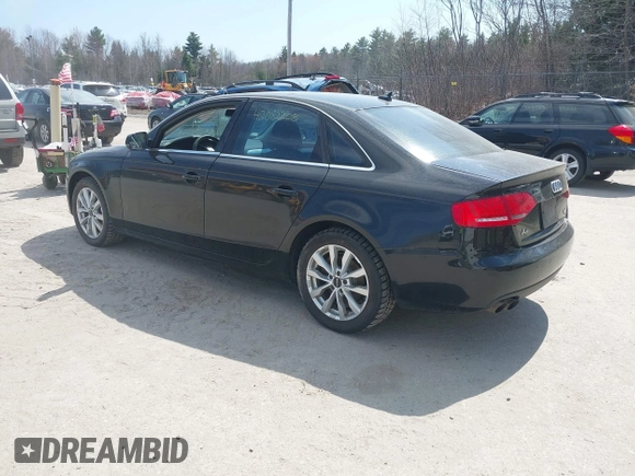 2011 Audi A4 2.0T Premium Plus with VIN WAUFFAFL2BN044780, listed as a IAAI auction lot 42082205 with 185,820 mi miles. Bid and sale history available at carsss.com. Image 3.
