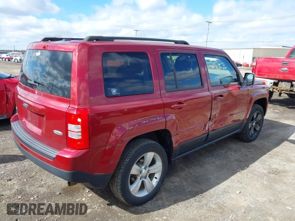 2014 Jeep Patriot Latitude with VIN 1C4NJRFB4ED897890, listed as a IAAI auction lot 41978399 with 76,688 mi miles. Bid and sale history available at carsss.com. Image 4.