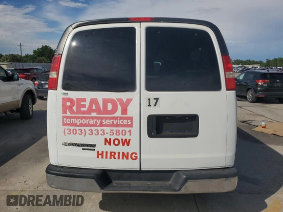 2013 Chevrolet Express Passenger LT with VIN 1GAZG1FG2D1144719, listed as a Copart auction lot 64759665 with Not provided miles and Clean title. Bid and sale history available at DreamBid. Image 6.