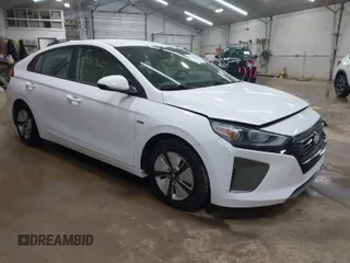 2018 Hyundai Ioniq Blue with VIN KMHC65LC2JU102551, listed as a IAAI auction lot 41918760 with 35,349 mi miles and . Bid and sale history available at DreamBid. Image 1.
