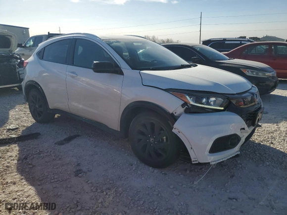 2022 Honda HR-V Sport with VIN 3CZRU6H12NM726758, listed as a Copart auction lot 49546505 with 42,331 mi miles and Salvage Title. Bid and sale history available at carsss.com. Image 4.