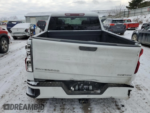 2024 Chevrolet Silverado 1500 Custom with VIN 1GCPDBEK4RZ339121, listed as a Copart auction lot 86582474 with Not Provided miles and Salvage Title. Bid and sale history available at DreamBid. Image 6.