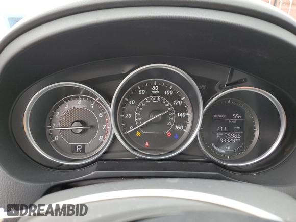 2014 Mazda 6 i Touring with VIN JM1GJ1V62E1148893, listed as a Copart auction lot 53800325 with 93,329 mi miles and Salvage Title. Bid and sale history available at DreamBid. Image 9.