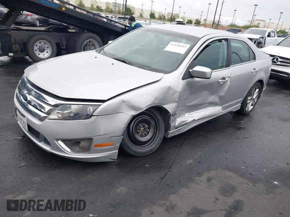 2010 Ford Fusion SPORT with VIN 3FAHP0KC2AR425989, listed as a IAAI auction lot 42041613 with 64,411 mi miles. Bid and sale history available at carsss.com. Image 2.
