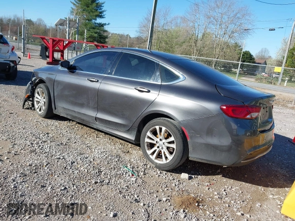 2015 Chrysler 200 Limited with VIN 1C3CCCABXFN653344, listed as a IAAI auction lot 41806428 with 198,835 mi miles. Bid and sale history available at carsss.com. Image 3.