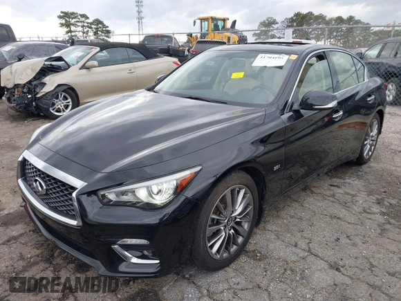 2018 Infiniti Q50 Sport with VIN JN1EV7AP4JM350322, listed as a IAAI auction lot 41704895 with 117,408 mi miles and . Bid and sale history available at carsss.com. Image 17.
