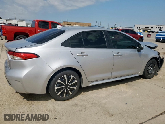 2020 Toyota Corolla LE with VIN JTDEPRAEXLJ049821, listed as a Copart auction lot 51056745 with 56,001 mi miles and Salvage Title. Bid and sale history available at carsss.com. Image 3.