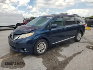 2011 Toyota Sienna XLE AAS with VIN 5TDYK3DCXBS160941, listed as a Copart auction lot 62503615 with 168,756 mi miles and Salvage title. Bid and sale history available at DreamBid. Image 1.