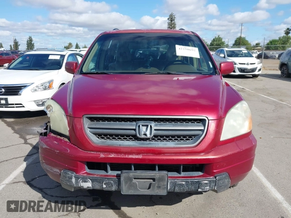 2005 Honda Pilot EX-L with VIN 2HKYF18545H544535, listed as a IAAI auction lot 42250692 with 232,994 mi miles and . Bid and sale history available at DreamBid. Image 12.