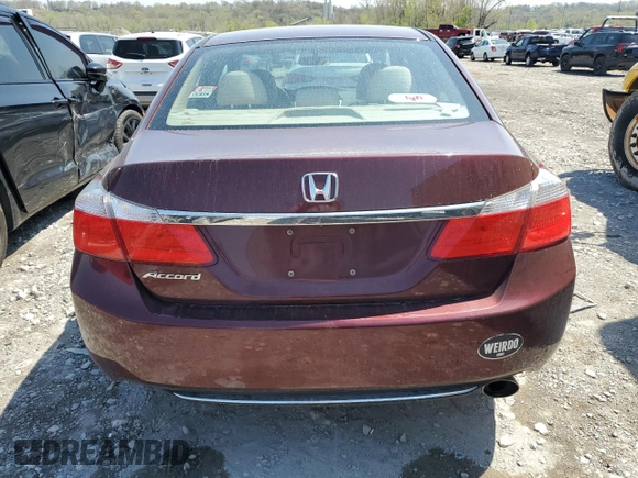 2013 Honda Accord LX z VIN 1HGCR2F35DA120944, wystawiony jako Copart lot #52735355 z przebiegiem 175 040 mil mil oraz Szkoda całkowita • Salvage title. Historia ofert i sprzedaży dostępna na DreamBid. Obrazek 6.