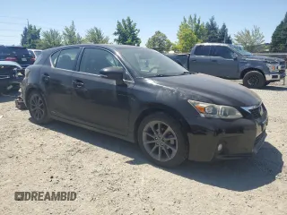 2012 Lexus CT 200h with VIN JTHKD5BH9C2090060, listed as a Copart auction lot 65130135 with Not provided miles and Clean title. Bid and sale history available at DreamBid. Image 4.