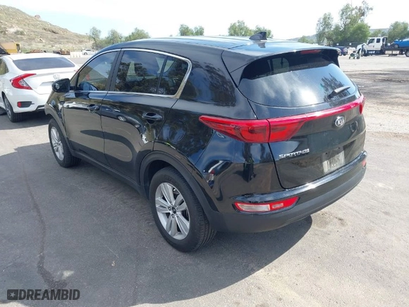 2017 Kia Sportage LX with VIN KNDPMCACXH7223646, listed as a IAAI auction lot 41753035 with 111,927 mi miles. Bid and sale history available at carsss.com. Image 3.