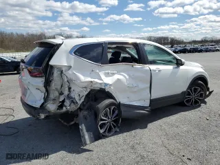 2022 Honda CR-V EX-L with VIN 2HKRW2H82NH647845, listed as a Copart auction lot 52248815 with 40,758 mi miles and Salvage Title. Bid and sale history available at carsss.com. Image 3.