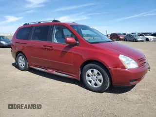 2008 Kia Sedona EX with VIN KNDMB233386236082, listed as a Copart auction lot 54784515 with 50,787 mi miles and Salvage Title. Bid and sale history available at carsss.com. Image 4.