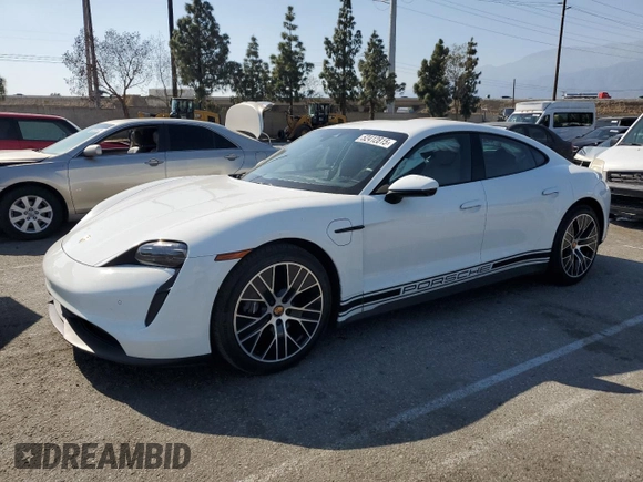 2021 Porsche Taycan z VIN WP0AA2Y15MSA17464, wystawiony jako Copart lot #52412815 z przebiegiem 27 136 mil mil oraz Szkoda całkowita • Salvage title. Historia ofert i sprzedaży dostępna na DreamBid. Obrazek 1.