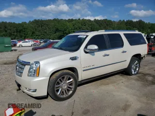 2011 Cadillac Escalade ESV Platinum with VIN 1GYS3KEF7BR218907, listed as a Copart auction lot 55251935 with Not provided miles and Salvage title. Bid and sale history available at DreamBid. Image 1.