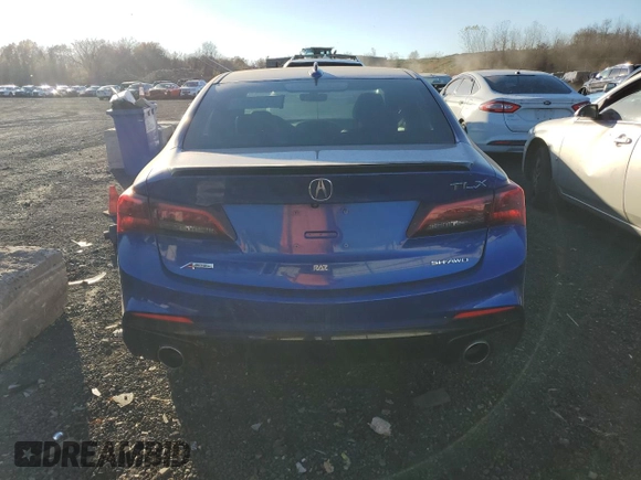 2018 Acura TLX w/A-SPEC Pkg with VIN 19UUB3F61JA003396, listed as a Copart auction lot 77971904 with 63,348 mi miles and Salvage Title. Bid and sale history available at carsss.com. Image 6.