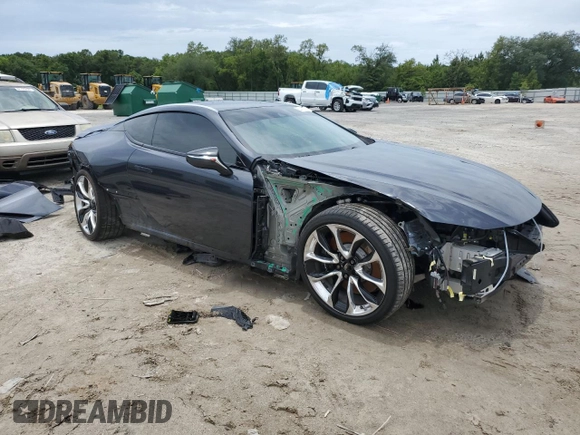2021 Lexus LC with VIN JTHBP5AY7MA100522, listed as a Copart auction lot 62112054 with 24,094 mi miles and Non Repairable. Bid and sale history available at carsss.com. Image 4.