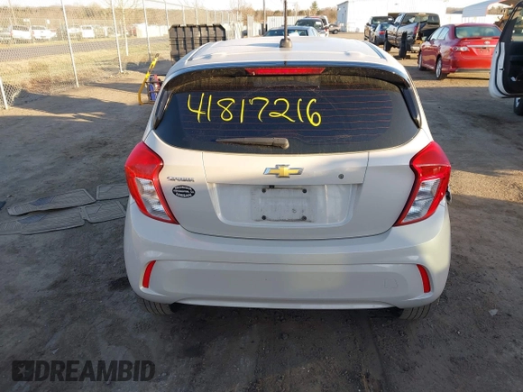 2020 Chevrolet Spark LS with VIN KL8CB6SA6LC452918, listed as a IAAI auction lot 41817216 with 96,360 mi miles and . Bid and sale history available at DreamBid. Image 17.