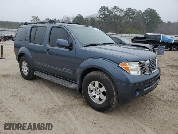 2005 Nissan Pathfinder SE with VIN 5N1AR18U85C718131, listed as a Copart auction lot 44120395 with 100,288 mi miles and Salvage Title. Bid and sale history available at carsss.com. Image 4.