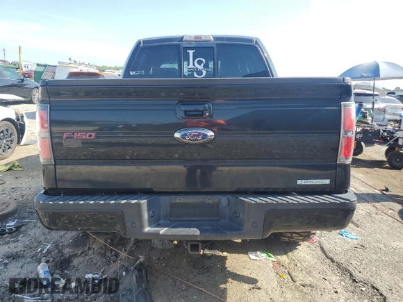 2012 Ford F-150 XL with VIN 1FTFW1ET0CFB06984, listed as a Copart auction lot 61338755 with 204,847 mi miles and Salvage title. Bid and sale history available at DreamBid. Image 6.