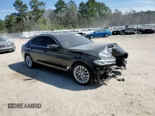 2021 BMW 5 Series 530i xDrive with VIN WBA13BJ02MCF10036, listed as a Copart auction lot 46455725 with Not Provided miles and Salvage Title. Bid and sale history available at carsss.com. Image 11.