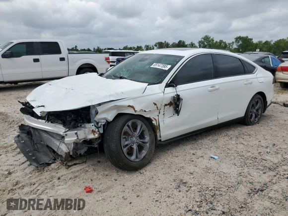 2024 Honda Accord EX с VIN 1HGCY1F3XRA036235, выставлен на аукционе Copart как лот 55147395 с пробегом Не указан миль и Списание • Salvage title. История ставок и продаж доступна на DreamBid. Изображение 1.