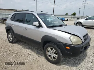 2006 Hyundai Tucson GLS with VIN KM8JN72D46U261840, listed as a Copart auction lot 60743025 with 155,077 mi miles and Salvage title. Bid and sale history available at DreamBid. Image 4.