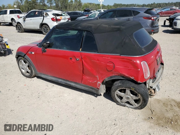 2005 MINI Convertible S with VIN WMWRH33535TF84456, listed as a Copart auction lot 50120725 with 149,840 mi miles and Salvage Title. Bid and sale history available at DreamBid. Image 2.