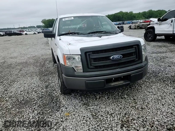 2014 Ford F-150 XL with VIN 1FTMF1CM4EKF93944, listed as a Copart auction lot 56113445 with 153,263 mi miles and Salvage title. Bid and sale history available at DreamBid. Image 13.