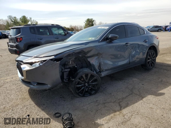 2022 Mazda 3 Carbon Edition with VIN 3MZBPACL3NM314887, listed as a Copart auction lot 51631935 with Not provided miles and Salvage title. Bid and sale history available at DreamBid. Image 1.