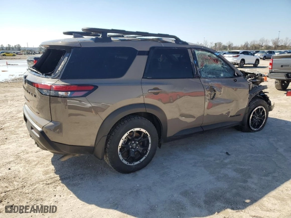 2024 Nissan Pathfinder SV with VIN 5N1DR3BD8RC230028, listed as a Copart auction lot 45240105 with 21,211 mi miles and Salvage Title. Bid and sale history available at carsss.com. Image 3.