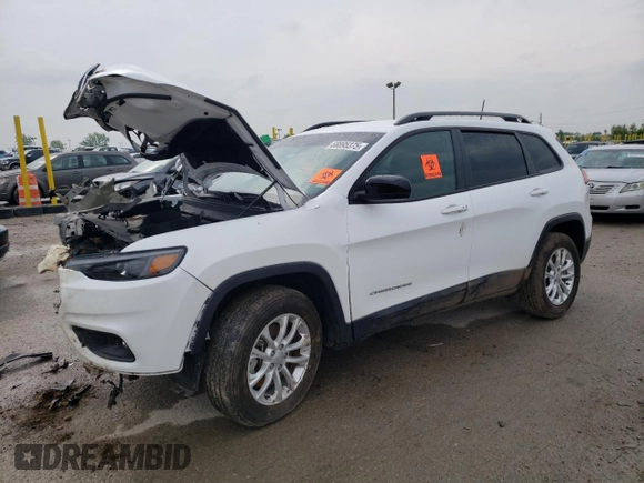 2022 Jeep Cherokee Latitude Lux with VIN 1C4PJMMX2ND549970, listed as a Copart auction lot 58895375 with Not provided miles and Salvage title. Bid and sale history available at DreamBid. Image 1.