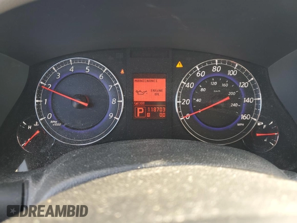 2008 Infiniti EX Journey with VIN JNKAJ09E28M304224, listed as a Copart auction lot 80590484 with 118,703 mi miles and Salvage Title. Bid and sale history available at DreamBid. Image 9.