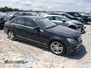 2012 Mercedes-Benz C 300 Sport with VIN WDDGF8BB2CR202340, listed as a Copart auction lot 63282835 with 111,000 mi miles and Salvage title. Bid and sale history available at DreamBid. Image 4.