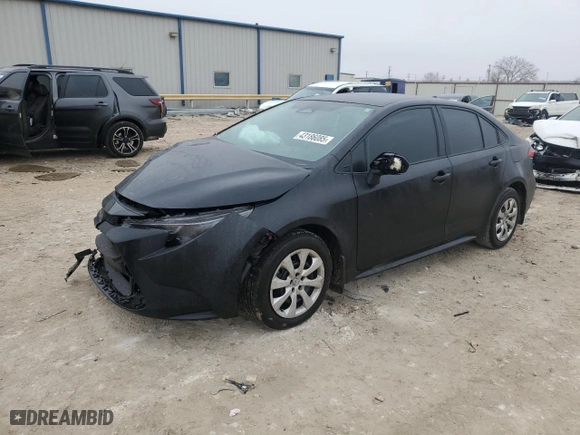 2024 Toyota Corolla LE with VIN 5YFB4MDE9RP224347, listed as a Copart auction lot 43186085 with 6,595 mi miles and Salvage Title. Bid and sale history available at carsss.com. Image 1.
