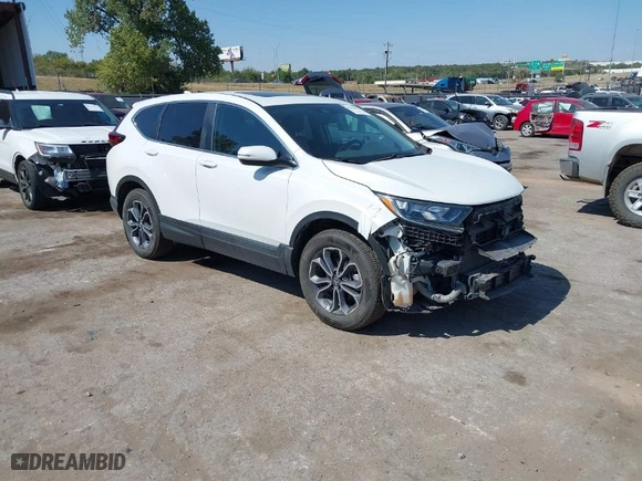 2021 Honda CR-V EX-L with VIN 2HKRW2H82MH665888, listed as a IAAI auction lot 40369407 with 54,055 mi miles. Bid and sale history available at carsss.com. Image 1.