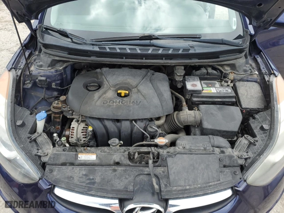 2012 Hyundai Elantra GLS PZEV with VIN 5NPDH4AE9CH099047, listed as a Copart auction lot 54048935 with 130,546 mi miles and Clean Title. Bid and sale history available at carsss.com. Image 11.