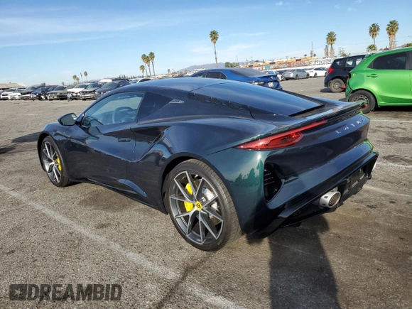 2024 Lotus Emira First Edition с VIN SCCLEKAX3RHB12409, выставлен на аукционе Copart как лот 86659254 с пробегом 1 014 миль миль и Списание • Salvage title. История ставок и продаж доступна на DreamBid. Изображение 2.