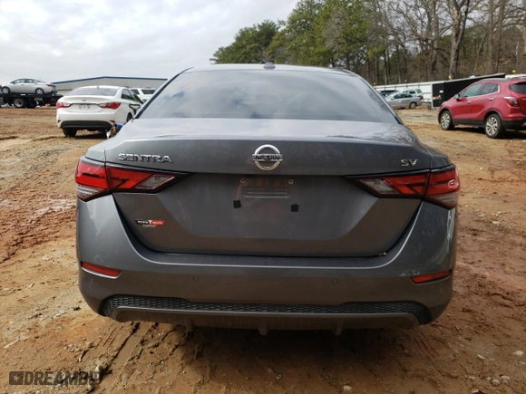2021 Nissan Sentra SV with VIN 3N1AB8CV2MY236071, listed as a Copart auction lot 43928105 with 88,054 mi miles and Salvage Title. Bid and sale history available at carsss.com. Image 6.